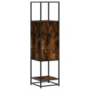  Highboard røkt eik 35,5x35x139 cm konstruert tre og metall 8721102840951
