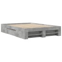  Sengeramme betonggrå 140x200 cm konstruert tre 8721102854781