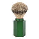 Mühle x Mark Braun Hexagon Silvertip Badger Barberkost, Aluminium Graphite
