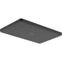 Hansgrohe Raindance Alive Q takdusj, 34,3x21,4 cm, vannsparende, børstet sort krom