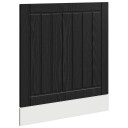vidaXL Oppvaskmaskin-panel LUCCA Svart eik 60 x 1,5 x 57 cm