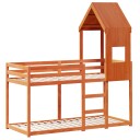  Køyeseng med tak voksbrun 90x190 cm heltre furu 8721102669026