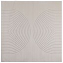  Områdetepper Torget GALATI Krem 120 x 120 cm Polyester