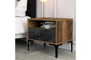 Ameias Nattbord 56x40 cm Brun/Svart - Hanah Home