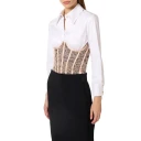 Elisabetta Franchi, Dame, Topper, Beige, XL,