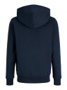 Jack & Jones Jorfrederiksberg Monogram Sweat Hood Jn   Navy   164
