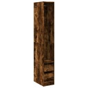  Garderobe røkt eik 30x50x200 cm konstruert tre 8721158340870