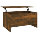 vidaXL Salongbord røkt eik 80x55,5x41,5 cm konstruert tre