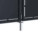  Hageport stål 350x75 cm antrasitt