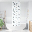 Dusjrullgardin med kassett 70x240 cm Stoffbredde 66 cm
