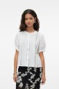 Vero Moda   Bluse vmNatali 2/4 Lace Short Top Wvn   Hvit
