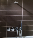Vola 2441DT8-081 Badekar/dusjbatteri m/hånddusj og hodedusj, Hvit