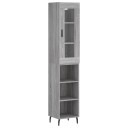 vidaXL Highboard grå sonoma 34,5x34x180 cm konstruert tre 8720845488055