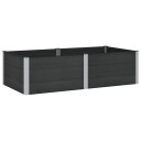 vidaXL Høybed Svart 200 x 100 x 54 cm WPC og Aluminium