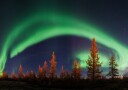 Vibrant Aurora Night Sky Plakat / 100x150