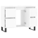 vidaXL Baderomsskap hvit 80x33x60 cm konstruert tre