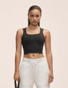Casall Edge Crop Top - Black - S