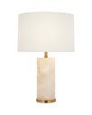 Lineham 16" bordlampe trådløs alabaster