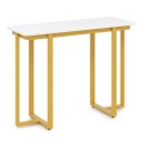 Smalt konsollbord – imitert marmor gullramme 107x40x79,5 cm