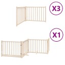 Vidaxl Hundeport Sammenleggbar 10 Paneler 800 cm Poppeltre