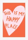 Happy Heart Message Plakat Plakat / 100x150cm