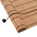  Rullegardin med gardiner Lys Brun 90 x 220 cm Bambus