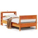  Sengeramme uten madrass voksbrun 75x190 cm heltre furu 3306212