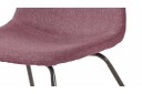 Saira Kjøkkenstol 2-pk - Rosa/Metall