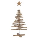  Juletre med stativ Brun 120 cm Heltre teak