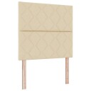  LED Hodegavl Diamond Blocks Design Krem 90 cm Stoff