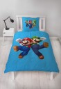 Licens Super Mario Sengetøy 140x200 cm Super Mario Brothers 2 i 1 design 100% bomull