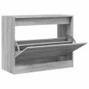  Skoskap grå sonoma 80x34x63 cm konstruert tre 8721012382008