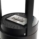 Scandiflames Columbus biopeis 360-view Svart