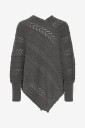 Cream   Poncho crHoliday Knit   Grå