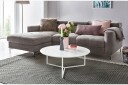Giamanco Sofabord 80 cm Rundt - Hvit