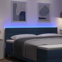 LED Hodegavl Linje Design Blå 90 cm Stoff