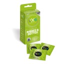 EXS 3in1 Comfy Fit Ribbed & Dotted Kondomer 12 stk   - Klar