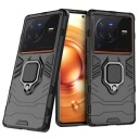 Vivo X80 Pro Hybrid-deksel med Ringholder Svart