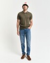 Klassiske slim fit-jeans MID BLUE WORN IN 3832