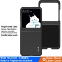 Motorola Razr 40 Ultra Imak Ruiyi Hybrid-deksel Karbonfiber Svart