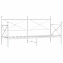 Dagseng uten madrass hvit 90x200 cm stål