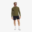 RevolutionRace Herre > Overdeler > Langermede skjorter Pulse Running Long sleeved T shirt Herre Dark Olive Størrelse:2XL