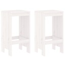  Barkrakker 2 stk hvit 40x36x75 cm heltre furu 825346