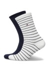 Tommy Hilfiger Th Women Sock 2P Small Stripe   White   39 42