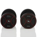 Gymstick Pro PU Dumbbells, Gummimanualer Vekt 15 kg