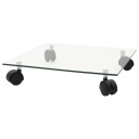 vidaXL Plantetraller 2 stk herdet glass 35x35 cm kvadratisk