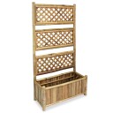 vidaXL Høybed med espalier bambus 70 cm