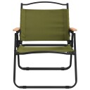 vidaXL Campingstoler 2 stk grønn 54x43x59 cm oxfordstoff