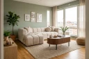 Marlow 3 seters boblete divansofa venstre   Beige