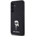 Karl Lagerfeld Mobildeksel for Samsung Galaxy A55 med Glitter Ikonik Logo - Svart